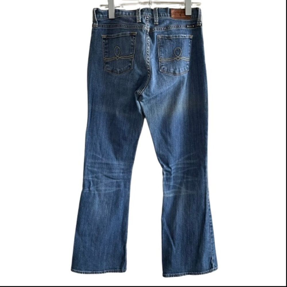 7 for all mankind ~ denim flared bell bottoms ~ size 28 ~ low rise ~ Y2K - Picture 2 of 8